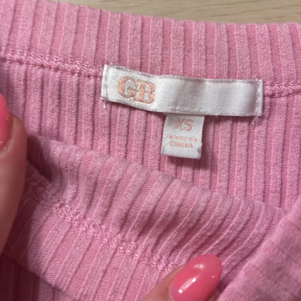 Pink Ribbed Bodysuit - Picture 4 of 5
